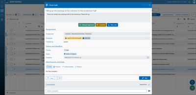 With the SHIFTGURU digital shift log, shift assignments can be recorded and documented